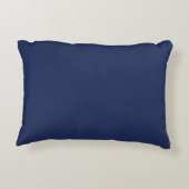 Navy Blue en White Modern Monogram Accent Kussen (Achterkant)