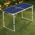 Navy Blue en White Modern Monogram Beer Pong Tafel<br><div class="desc">Introductie van ons Navy Blue and White Modern Monogram Collectie: Verhoog uw interieur met ons verfijnde collectie met een hedendaags marineblauw en wit kleurenschema. Elk stuk is zorgvuldig vervaardigd om elegantie en stijl uit te stralen, perfect voor het toevoegen van een vleugje moderne flair aan elke kamer. Of u nu...</div>