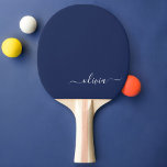 Navy Blue en White Modern Monogram Tafeltennisbatje<br><div class="desc">Introductie van ons Navy Blue and White Modern Monogram Collectie: Verhoog uw interieur met ons verfijnde collectie met een hedendaags marineblauw en wit kleurenschema. Elk stuk is zorgvuldig vervaardigd om elegantie en stijl uit te stralen, perfect voor het toevoegen van een vleugje moderne flair aan elke kamer. Of u nu...</div>