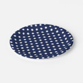 Navy Blue en white poka Dots Paper Bord (Gekanteld)