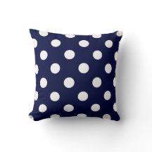Navy Blue en White Polka Dot