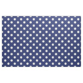 Navy Blue en White Polka Dot Pattern Stof (Yard (91,4 cm))