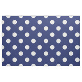 Navy Blue en White Polka Dot Pattern Stof (Fat Quarter)