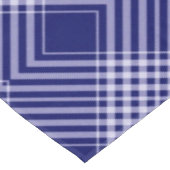 Navy Blue en White Pset Tafelkleed (Gekanteld)