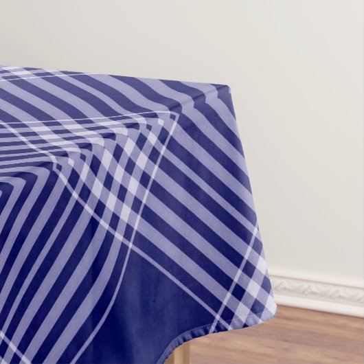 Navy Blue en White Pset Tafelkleed (Voorbeeld)