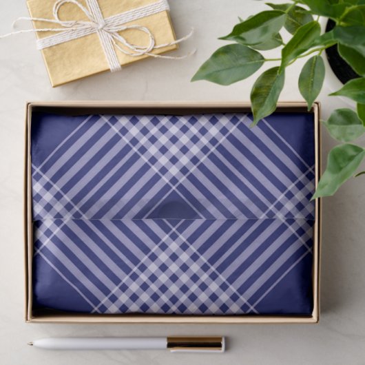 Navy Blue en White Pset Tissuepapier (Geschenk)