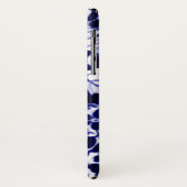 Navy Blue en White Rabbit Bunny Bird Chinoiserie Case-Mate iPhone Case (Achterkant/links)