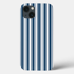 Navy blue en white snoep strepen Hoesje-Mate iPhon Case-Mate iPhone Case