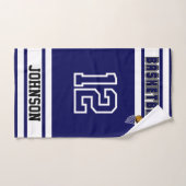 Navy Blue en White Sport 🏀 Basketball Kitchen naa Handdoek (Handdoek)
