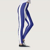 Navy blue en white strepen patroon leggings (Rechts)