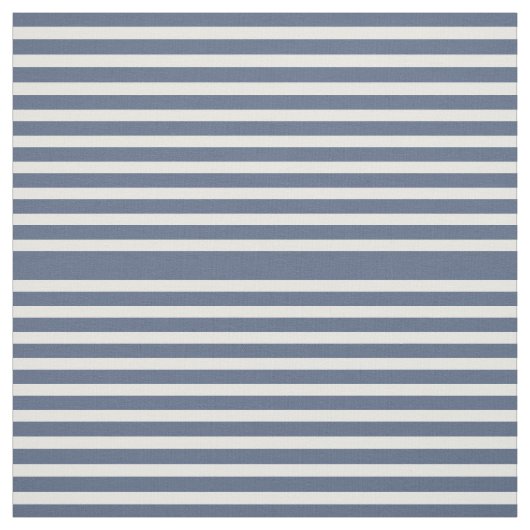 Navy Blue en White Striped Fabric Stof (Swatch)