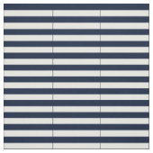 Navy Blue en White Striped Stof (Swatch)