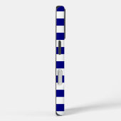 Navy Blue en White Stripes Case-Mate iPhone Case (Achterkant / Rechts)