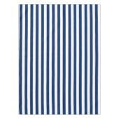 Navy Blue en White Stripes Tafelkleed (Voorkant)