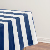 Navy Blue en White Stripes Tafelkleed (Voorbeeld)