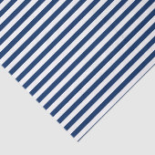 Navy Blue en White Stripes Tissuepapier (Detail)