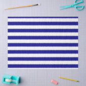 Navy Blue en White Stripes Tissuepapier (Craft)