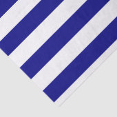 Navy Blue en White Stripes Tissuepapier (Detail)