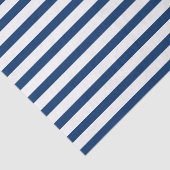 Navy Blue en White Stripes Tissuepapier (Detail)