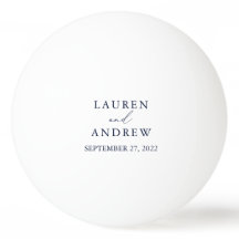 Navy Blue en White Wedding Personalized