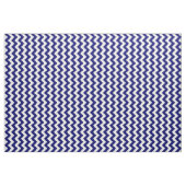 Navy Blue en White Zigzag Geometric Fabric Stof (Yard (91,4 cm))