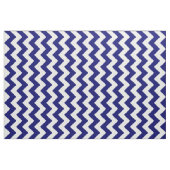 Navy Blue en White Zigzag Geometric Fabric Stof (Fat Quarter)