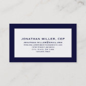 Navy Blue Estate Planner Visitekaartje (Achterkant)