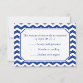 Navy Blue Event Reply, RSVP of Response Cards (Voorkant)