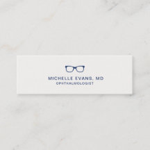 Navy Blue Eyeglasses Logo Optometrist Eenvoudig
