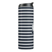 Navy Blue Family Name Boat Thermosbeker (Gedraaid links)