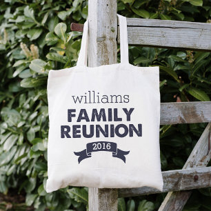 Navy Blue Family Reunion Tote Bag
