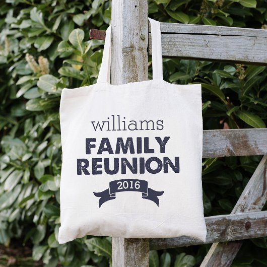 Navy Blue Family Reunion Tote Bag