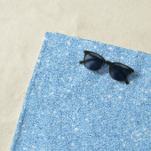 Navy + Blue Faux Glitter Bachelorette Strandlaken (In situ)