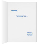 Navy + Blue Faux Glitter Wedding Party Proposal (Binnen (Rechts))