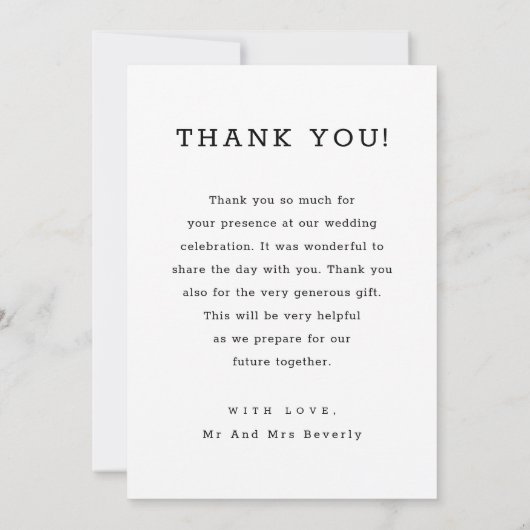 Navy Blue Faux Vellum Text Foto Weddenschap Bedankkaart (Achterkant)