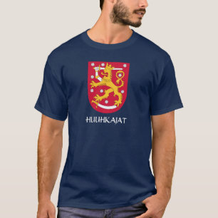NAVY BLUE Finland Wapenschild Huuhkajat T-shirt