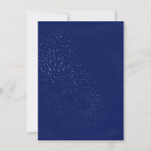 Navy Blue Fleur de Lis Fairy Light | Zoet 16 Kaart (Achterkant)