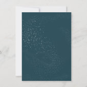 Navy Blue Fleur de Lis Light | Partij voor de verj Kaart (Achterkant)