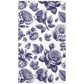 Navy Blue Floral  Tafelkleed (Voorkant)