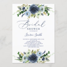 Navy Blue floral vrijgezellenfeest