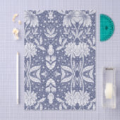 Navy Blue Floral William Morris Style Tissuepapier (Craft)