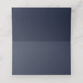Navy Blue Flourish Recovery Place Card Plaatskaartje (Binnenkant ongevouwen)