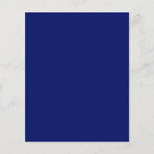 Navy Blue Flyer (Achterkant)
