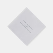 Navy Blue Formal Calligraphy Elegant | Weddenschap Servet (Hoek)