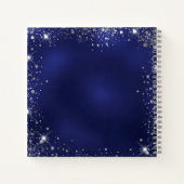 Navy blue foto diamanten inspirerend quote notitieboek (Achterkant)