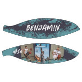 Navy & Blue Foto gepersonaliseerd Basketbal (Panelen)