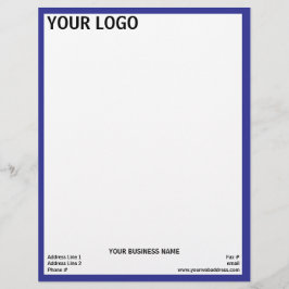 Navy Blue Frame Generic Adaptable Briefhoofd