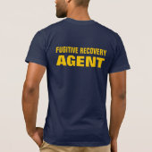 Navy blue FUGITIVE RECOVERY AGENT T shirt (Achterkant)