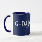 Navy Blue G-Dad Year ingesteld Mok (Links)
