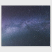 Navy Blue Galaxy Sterrennacht Stars Cadeaupapier (Vlak)